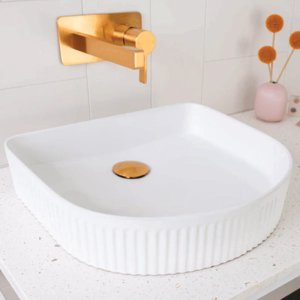 ADP Arch Fluted White Above Counter Basin