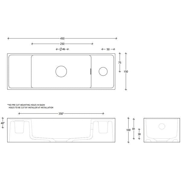 ADP Eon Wall Hung Basin