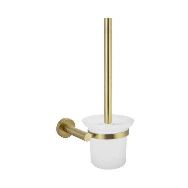 Meir Round Toilet Brush and Holder Tiger Bronze