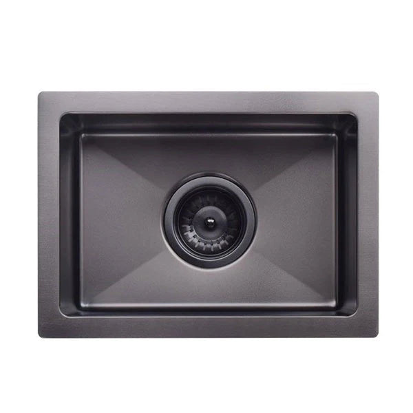 Meir Kitchen Mini Sink Single Bowl 272mm x 382mm - Gunmetal Black