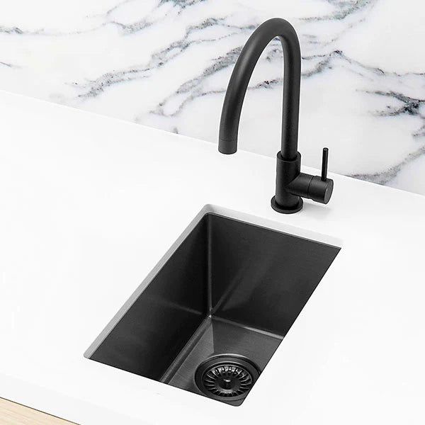 Meir Kitchen Mini Sink Single Bowl 272mm x 382mm - Black