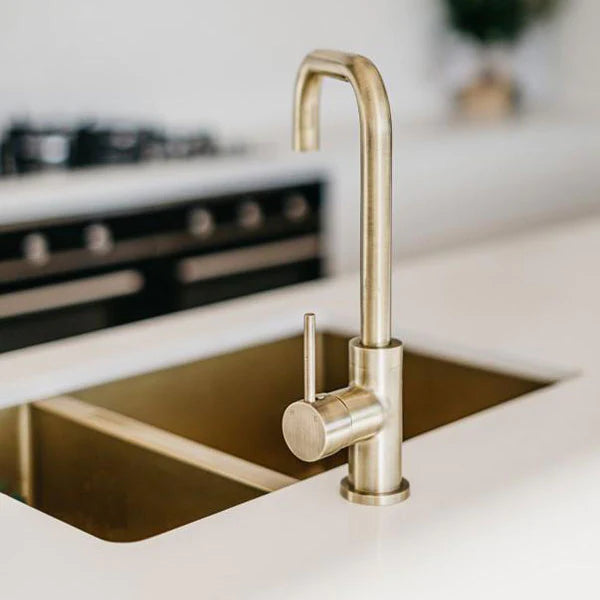 Meir 1.5 Bowl PVD Kitchen Sink 670mm - Brushed Bronze Gold