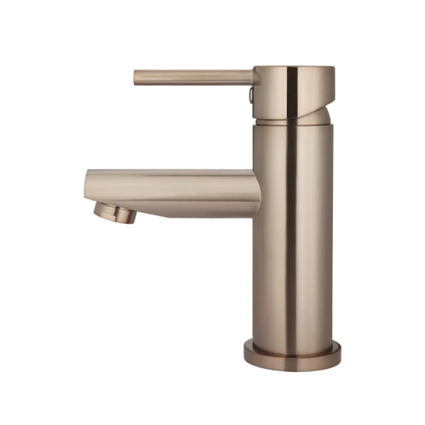 Meir Round Basin Mixer - Champagne