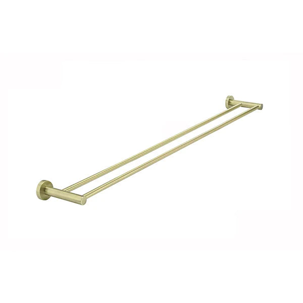 Meir Round Double Towel Rail 600mm - Tiger Bronze